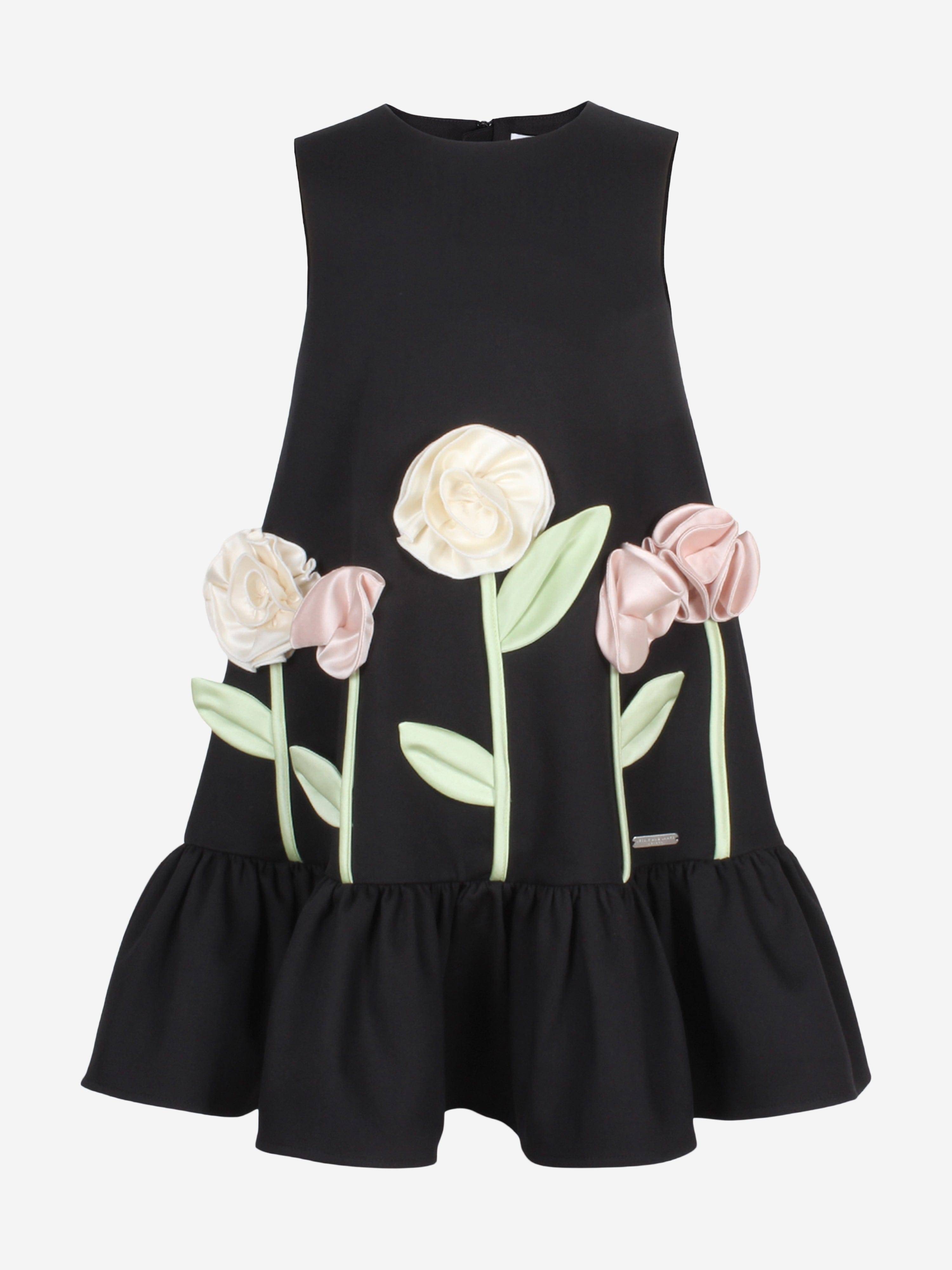 Jessie And James Girls Walk In The Park Dress in Black - Black / 10 Yrs (10 Yrs)