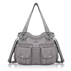 Angel Kiss Damväska, handväska, mjuk, med fickor, axelväska, väskor med handtag, axelremsväskor, bärväska, tote bag, shoppingbag, stor hoboväska med många fack, stor väska för kvinnor