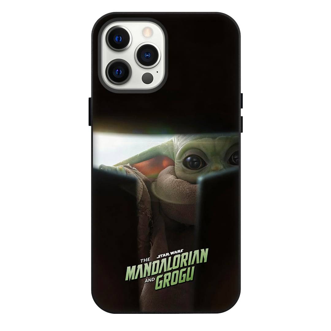 Star Wars The Mandalorian And Grogu Phone Case For iPhone Samsung Galaxy Pixel OnePlus Vivo Xiaomi Asus Sony Motorola Nokia - Star Wars The Mandalorian And Grogu Peeking Helmet Series Poster
