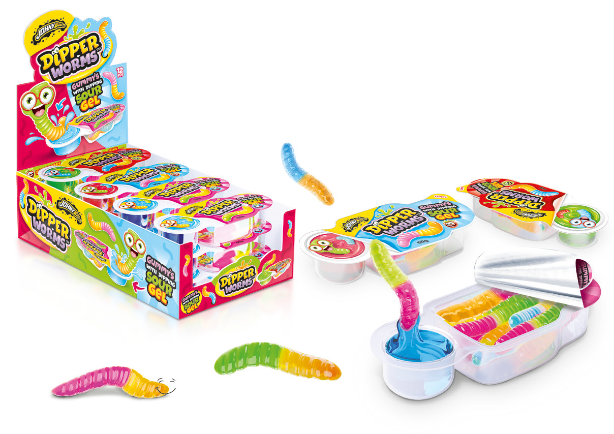 Dipper worms 60g (Blå hallon)