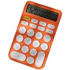 Skrivbordskalkylator Miniräknare 12-siffrig Skrivbordsräknare Godisfärger Stora Knappar Skrivbordsräknare for Skolans Hemelektronik Kontor Miniräknare Skrivbord(Oranje)