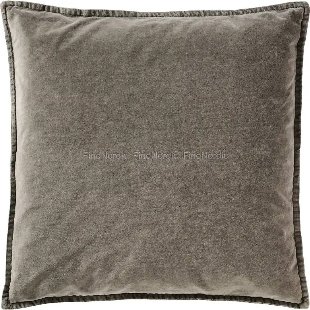 Ib Laursen Cushion Cover - Velour "Smoke" 52 x 52 cm