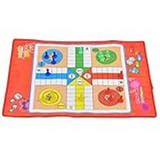 Non Woven Traditionella Ormar Stegar Lekande Barn Leksaker Ludo Family Game Board Set