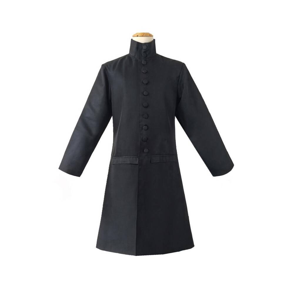(Professor Ernest suit, XXXL) Severus Snape Professor Cosplay Costume, Harry Potter Halloween Robe Set, Adult Wizard Robe with Wig Wand