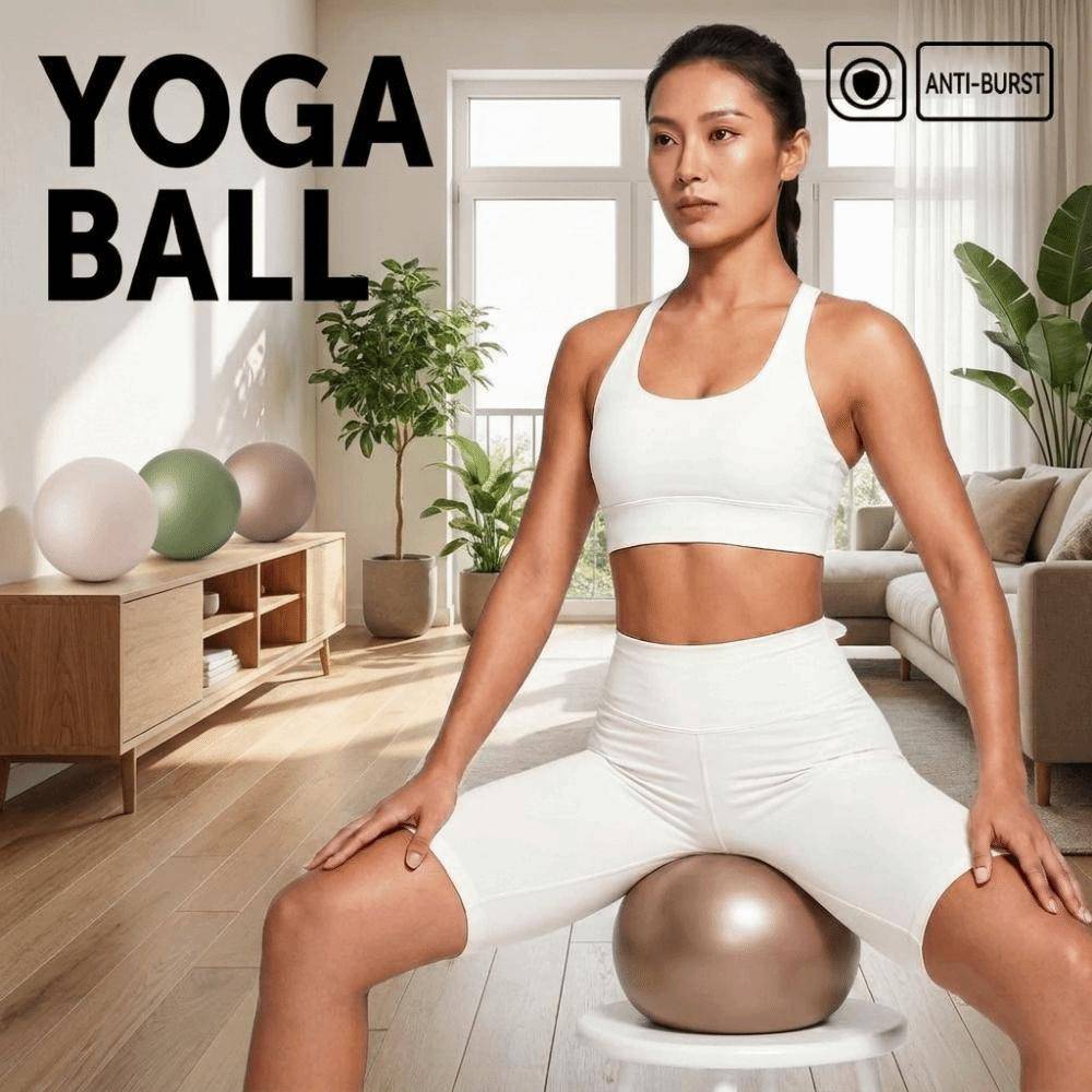 22 cm Yogaboll Uppblåsbar Träningsboll Pilatesboll Hushålls Pilatesboll Gym vit
