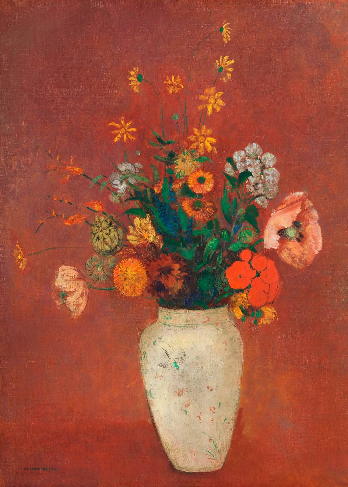 Plakat - Odilon Redon Vaser med Blomster