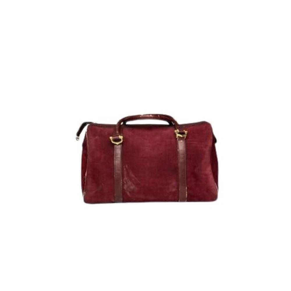 Cartier Vintage Pre-owned Vintage Boston Bag - Vintage - Dame - Rød - ONE SIZE - Læder
