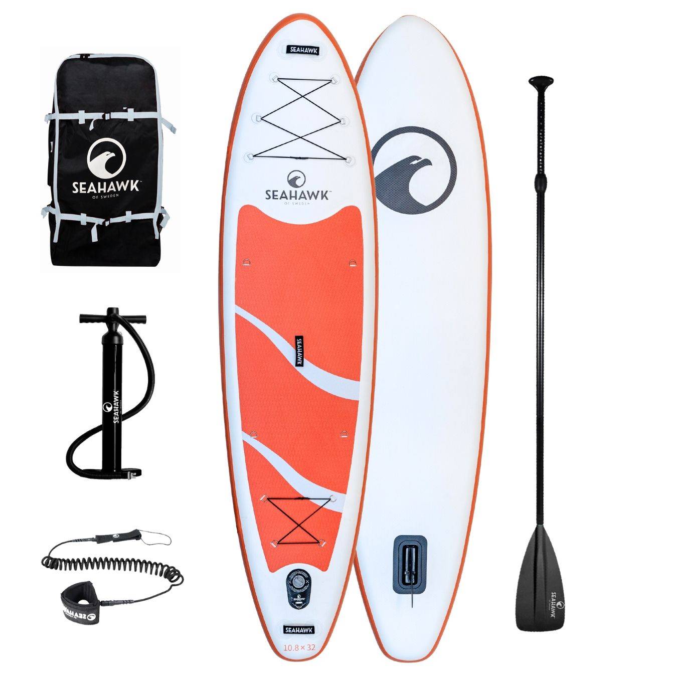 Seahawk Waves (Korall) - SUP 10.8 - Uppblåsbar - Paketerbjudande