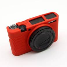 Sony DSC-RX100 Mark III IV M3 M4 blød silikone beskyttende etui - Rød