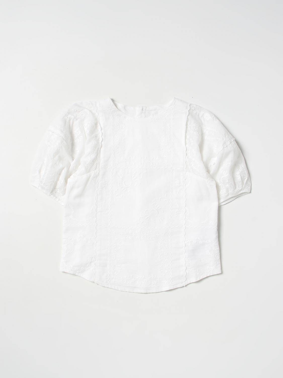 CHLOÉ Bluse Kinder Farbe Weiß - 4