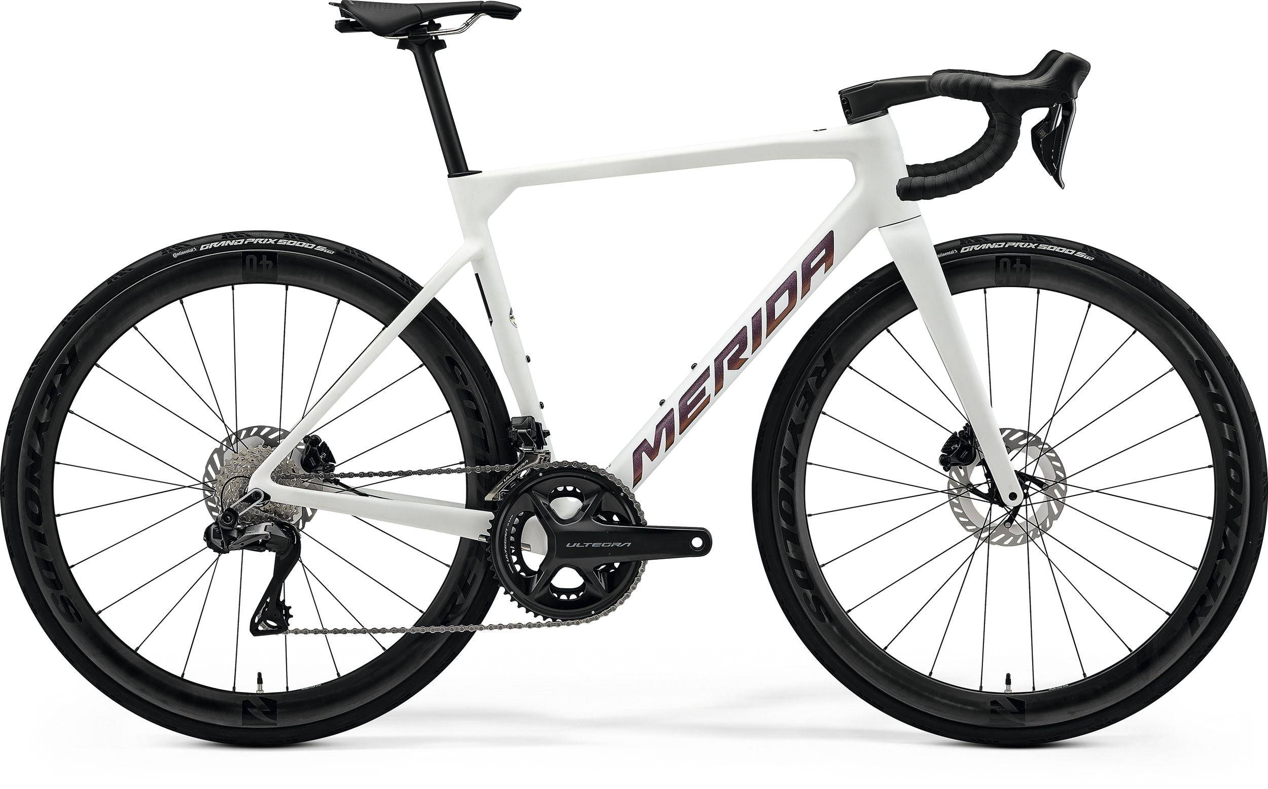 Merida SCULTURA 8000 2026 - Shimano Ultegra Di2 2x12v - Reynolds AR 46 DB - 028 / m / matt white (rainbow purple)
