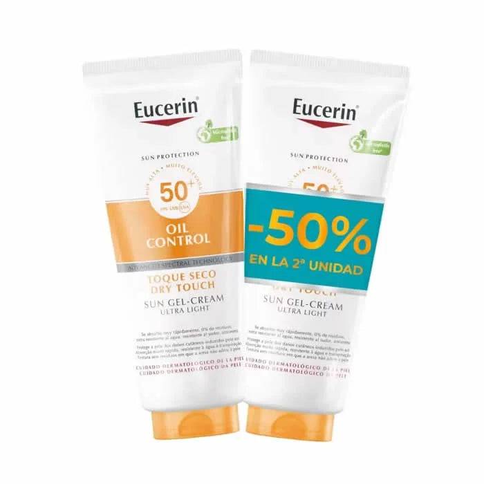 Eucerin Sun Gel Crema Toque Seco SPF50+ Duplo 2x200ml