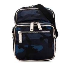 Valentino Vintage, Pre-owned, Herre, Sort, ONE SIZE, Uld, Pre-owned nylon skuldertasker