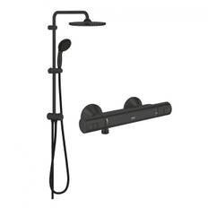 Grohe Start komplet brusesystem m/hovedbruser - Mat sort