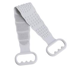 HJ Scraping Back For Both Back Body Bath Supplies of Towel, Scrub, Silicone, Soft, Sides, Acne, Exfoliating, Foaming, Washing, Massage, Care, Bath, grå färg