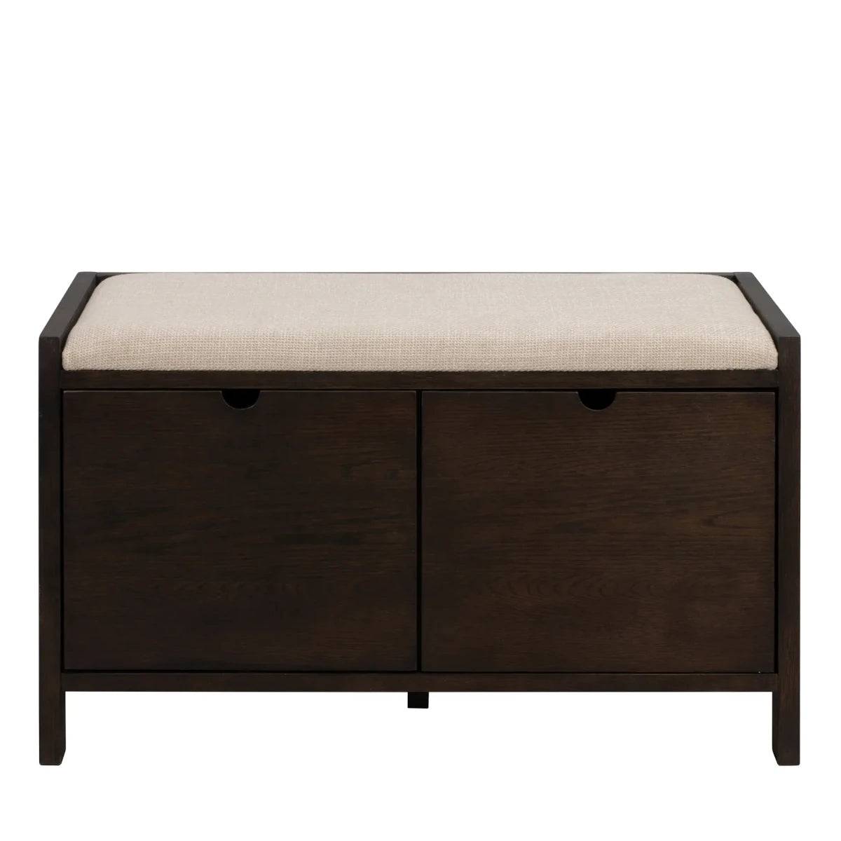 Rowico Hillmond bænk - brun eg/beige