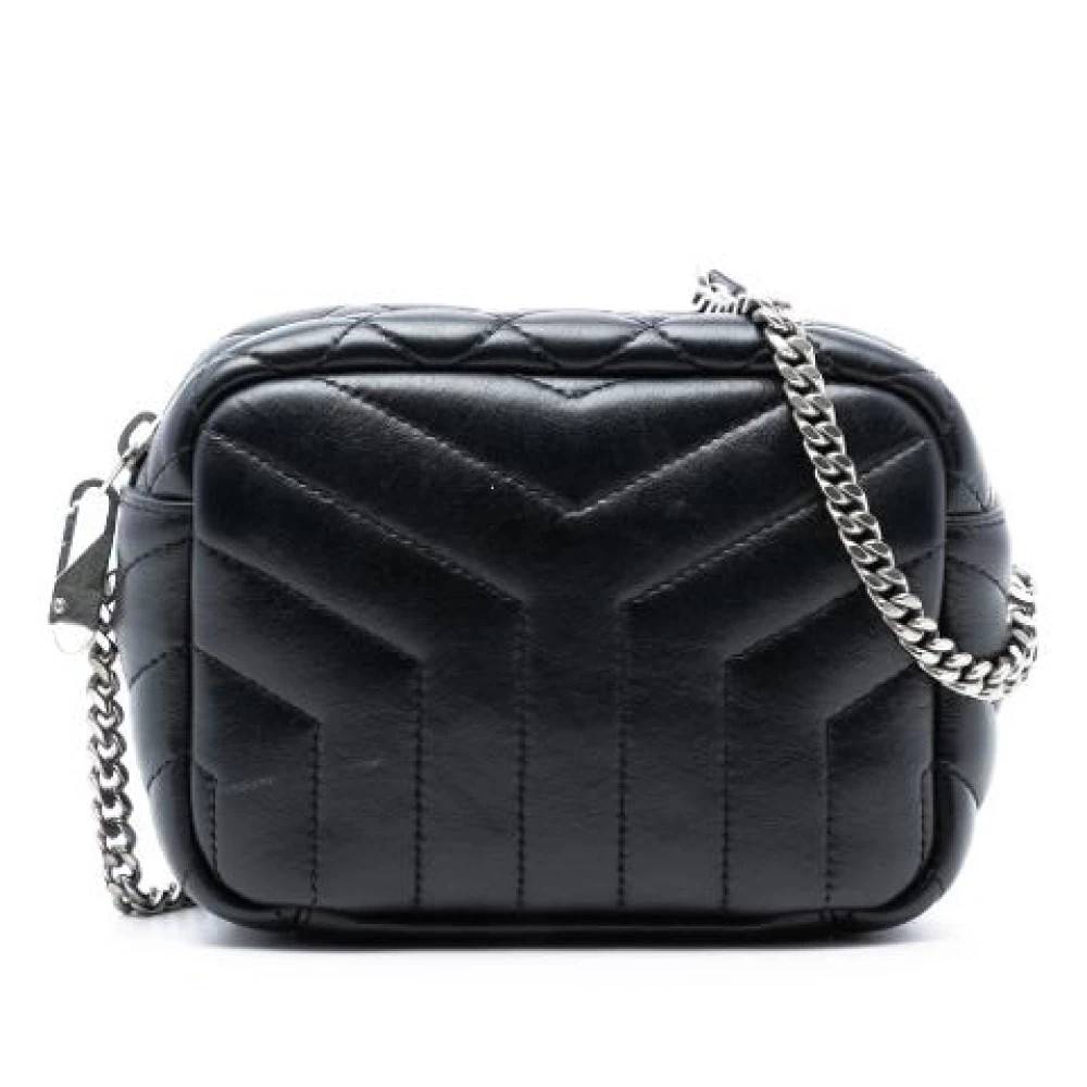 Yves Saint Laurent Vintage Pre-owned Læder Crossbody Taske - Vintage - Dame - Sort - ONE SIZE - Læder