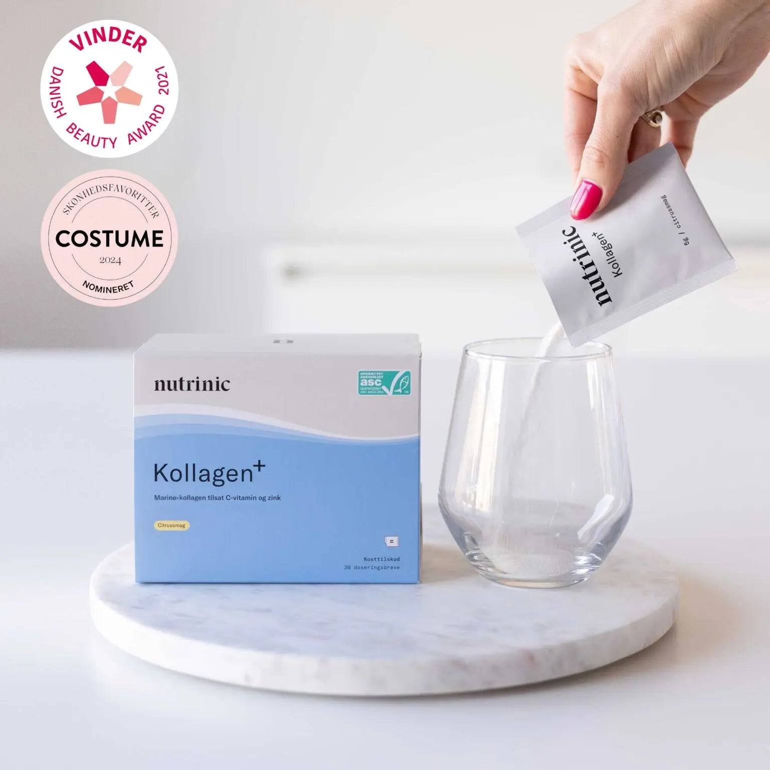 Nutrinic - Kollagen+ | 2 smagsvarianter - Hindbær