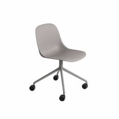 Muuto Fiber Kontorsstol m/hjul Grå Uden Armlæn