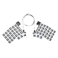 ALINUOYQ Delat tangentbord trådbundet ergonomiskt tangentbord hot swap QMK/VIAL (inga tangenter axel)