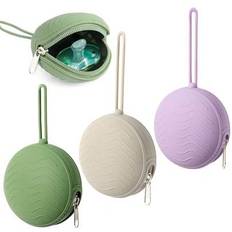2 st/1 st - silikon napphållare, babyskyddspåse, silikonpåse för nyfödd, bärbar förvaringspåse, lämplig för blöjväska eller barnvagn, resor utomhusakt - Multifärgad (2st (slumpmässigt),1 st (slumpmässigt),2 st (krok))