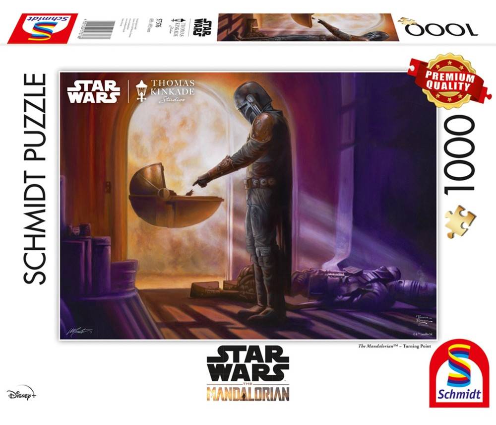 Schmidt Puzzles Thomas Kinkade Star Wars Mandalorian Puslespil - 1000 Brikker