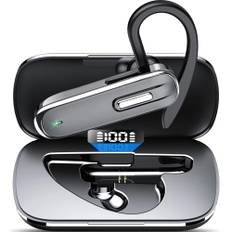 IKG Bluetooth Headset mit Mikrofon LED CVC8.0, Freisprechanlage Bluetooth Ohrhörer, 100 Std Spielzeit mit Ladecase, In Ear Kabellos Headset für iOS, Android und Laptop