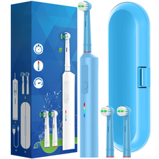 Intelligent Rotary Electric Toothbrush, Rechargeable Rotating Toothbrushes Compatible with Oral B