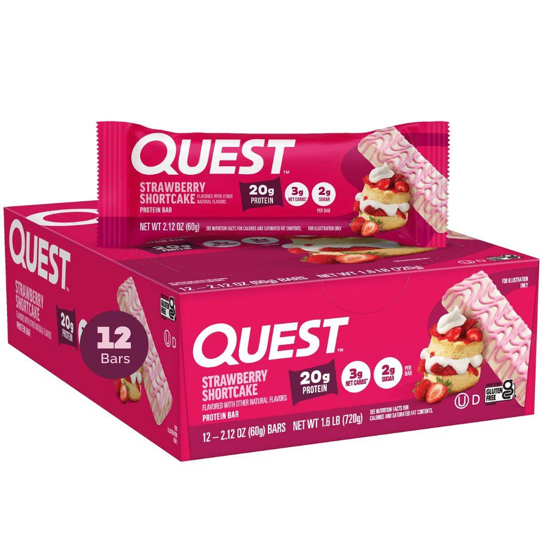 12 x Quest Nutrition Quest Bar, Strawberry Shortcake
