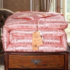 Mulberry Silk Cotton Quilt Winter Thickening Dormitory Single Warm Winter Quilt Core Double Air-conditioned Quilt 150 * 200cm 2kg baby rosa färg