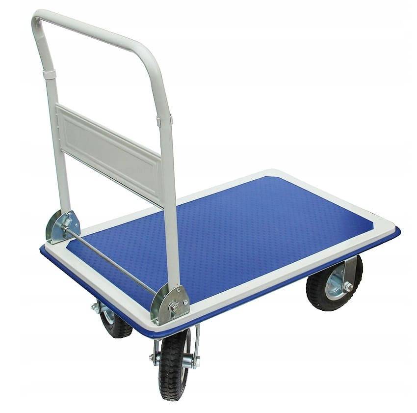 Flyttvagn 300kg 90x60cm hopfällbar, transportvagn, transportkärra, lastkärra