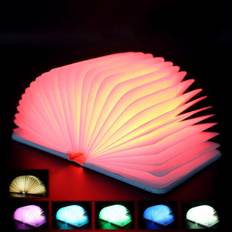 Bog LED-lampe / Book Lamp - (Træ)