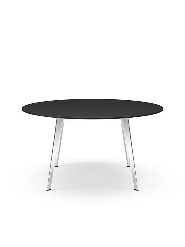 JW140 bord fra Montana Sort linoleum / Aluminium (poleret) - Jacobsen Plus