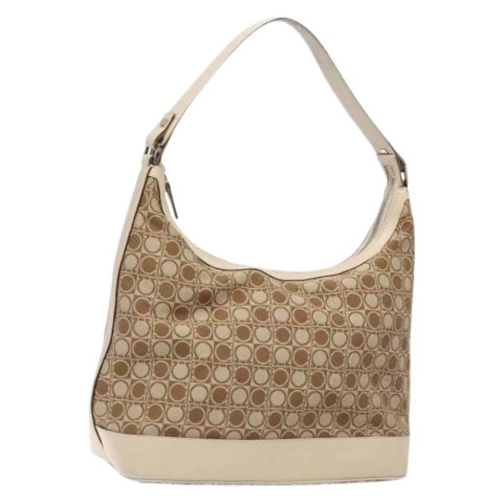 Salvatore Ferragamo Pre-owned - Pre-owned handväska i canvas Vintage - Dam - ONE Size -
