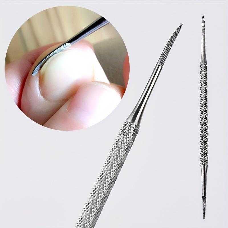 Stainless Steel Nail File, Manicure File, Multifunctional Nail Art Pen, Nail File Tool