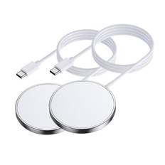 2-Pack magnetisk oplader (trådløs) - white