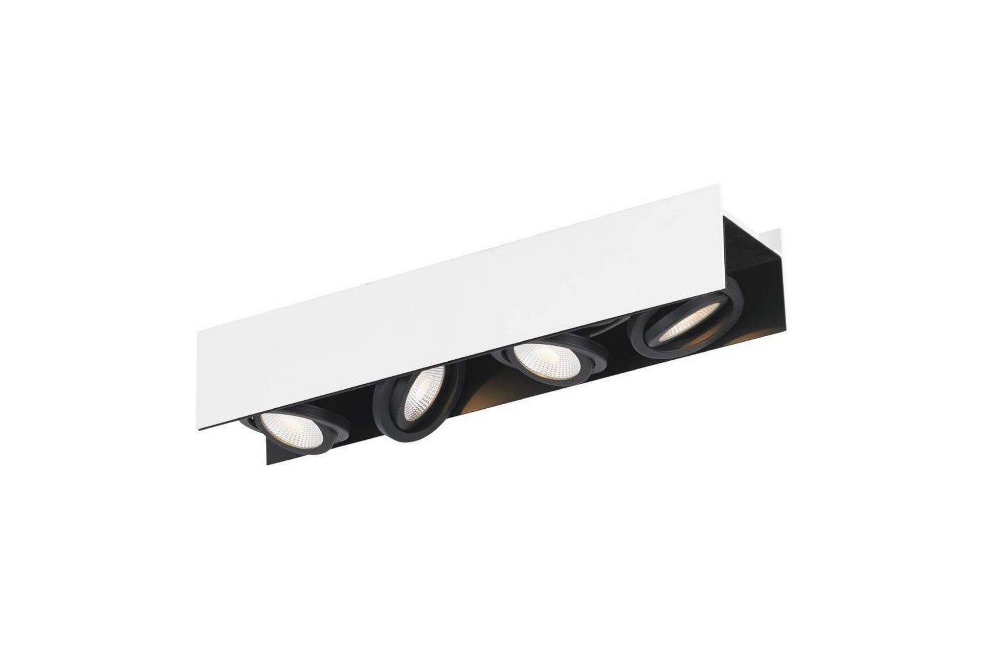 Eglo Takbelysning Eglo Vidago Vit/Svart 4 Lampor - 4 Lampor Plafond