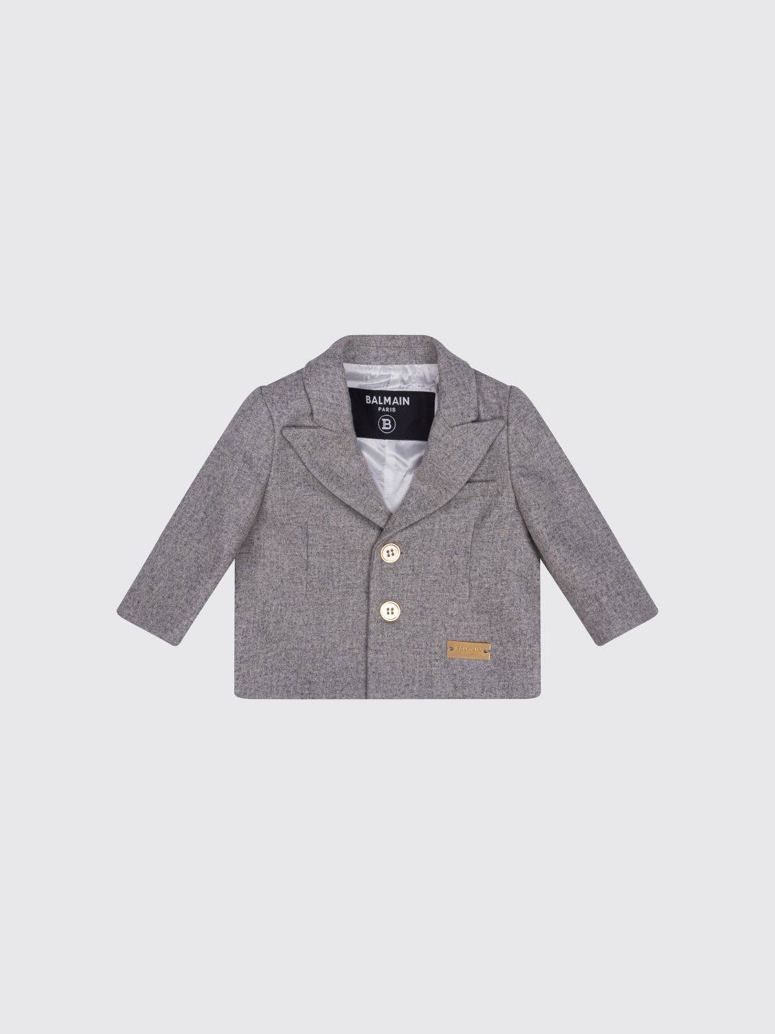 BALMAIN Einreihiger Blazer für Jungen aus Wollmischung mit klassischem Revers - 12M