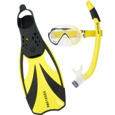 Aqua Lung Snorkelset - Adult - Compass - Black/Yellow - Aqua Lung - M/L - Snorkel