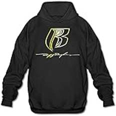 Ruff Ryders Logo Gold Style Logo Long Sleeve Hoody Sweatershirt Pullover for Men Unisex Hoodie Black XXL