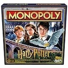 Hasbro Gaming Monopol Harry Potter Edition, brädspel för 2–6 spelare, spel för pojkar och flickor från 8 år, semestergåva i italiensk version