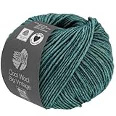 Lana Grossa Cool Wool Big VINTAGE 50 g tonfärgad merinoull i vintageutseende 120 m, färg: 7179 – petrol