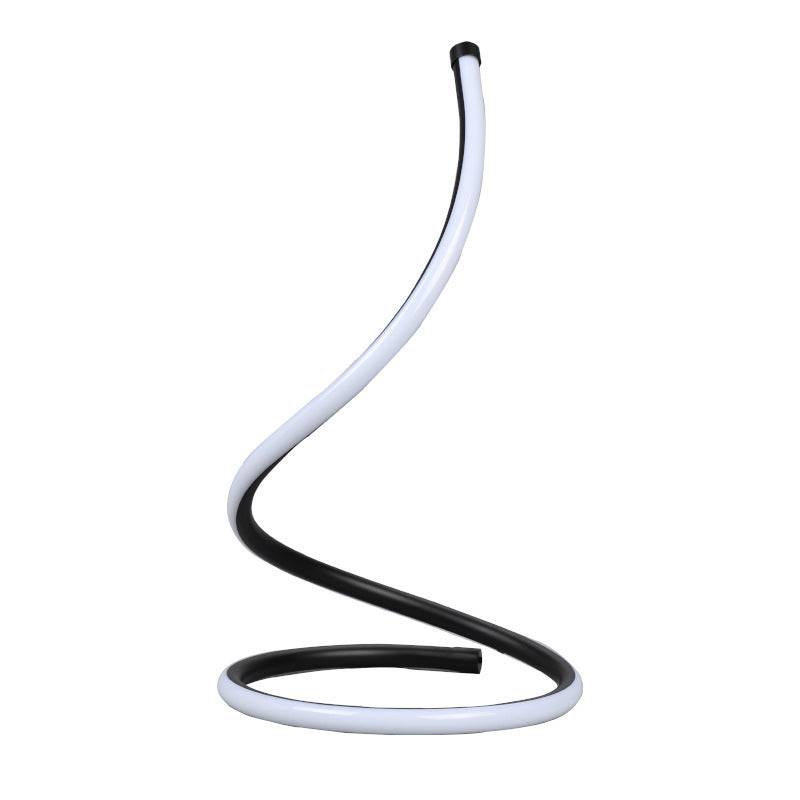LED Snake Table Ambience Light Touch Dimming Small Night Lamp - Black Warm Light Dimming / Button Dimming / EU