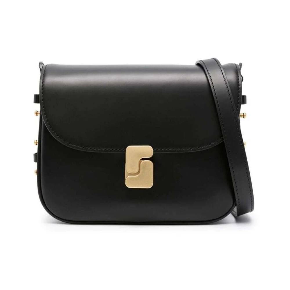 SOEUR Mini Bellissima Læder Crossbody Taske - Tasker - Dame - Sort - ONE SIZE - Læder