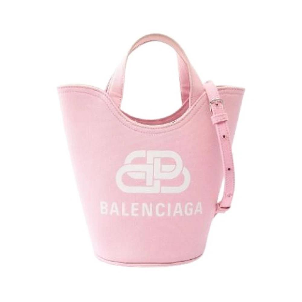 Balenciaga Vintage Pre-owned Vintage Bucket Taske - Vintage - Dame - Lyserød - ONE SIZE - Tyl