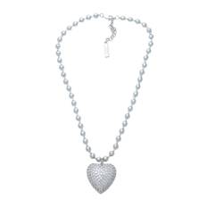 Necklace - Silver - --