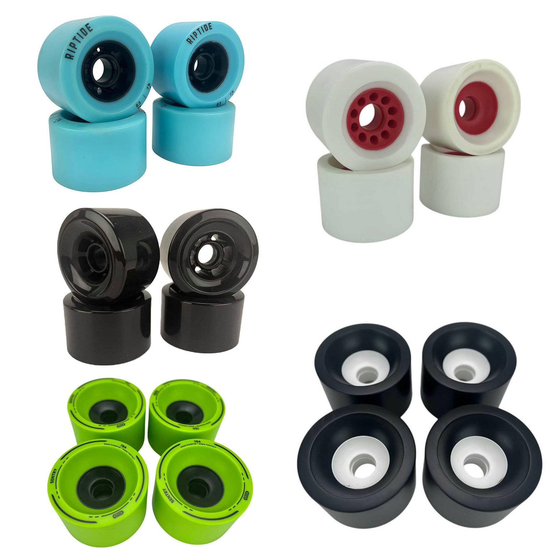 Skateboard Wheel Road Sports Wear-resistant PU Big Wheel Long Board Land Punch Plate Electric Plate Wheel 80mm