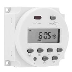 LiebeWH Mini Control Power Timer 12V Timer Switch, Ac-21 Timer Switch 12 Volt Switch, Timer Switch CN101A Time Switch CN101A DC 12V Mini LCD Digital Mikrodator Kontroll Power Timer