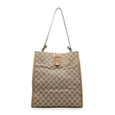 Gucci Vintage, Pre-owned, Dam, ONE Size, Pre-owned handväska i canvas