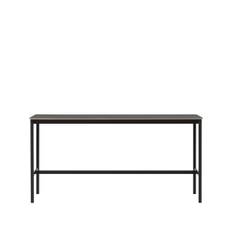 Muuto Base High barbord black linoleum, sort understel, krydsfinérkant, B50 L190 H95